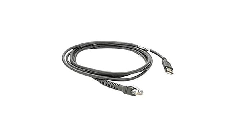 Zebra RJ-50 to USB-A Data Cable for DS2208/DS8108/DS8178, 7 ft, CBA-U21-S07ZBR
