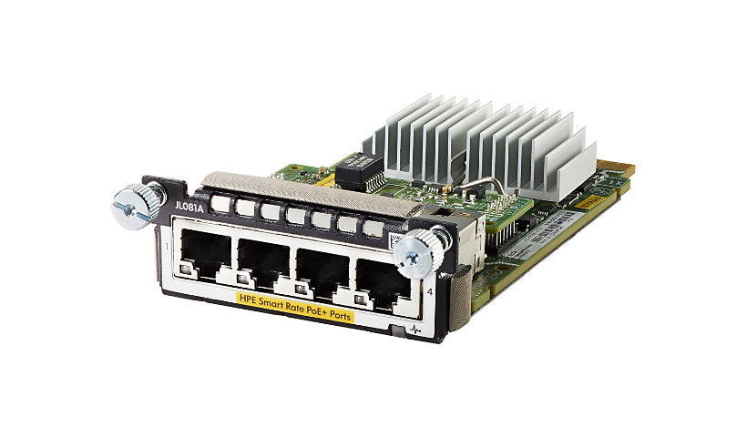 HPE Aruba JL081A 3810M / 2930M Smart Rate Module, 4x 10GBASE-T PoE+