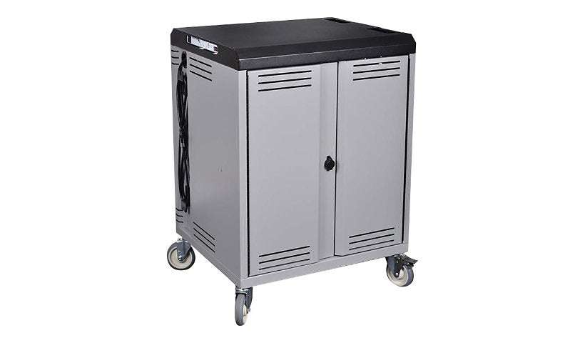 Spectrum Connect36 Rotated Outlets Cart, PowerProdigy, Dark Gray, 55423-DBV