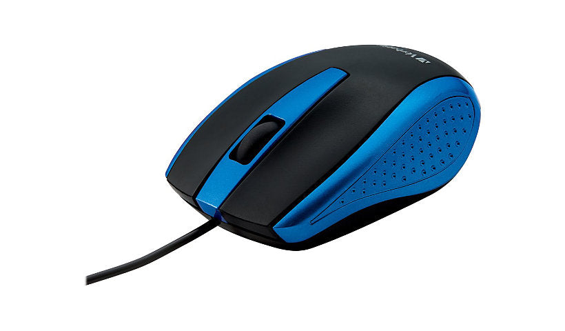 Verbatim 99743 Corded Notebook Optical Mouse USB Blue 1 Year