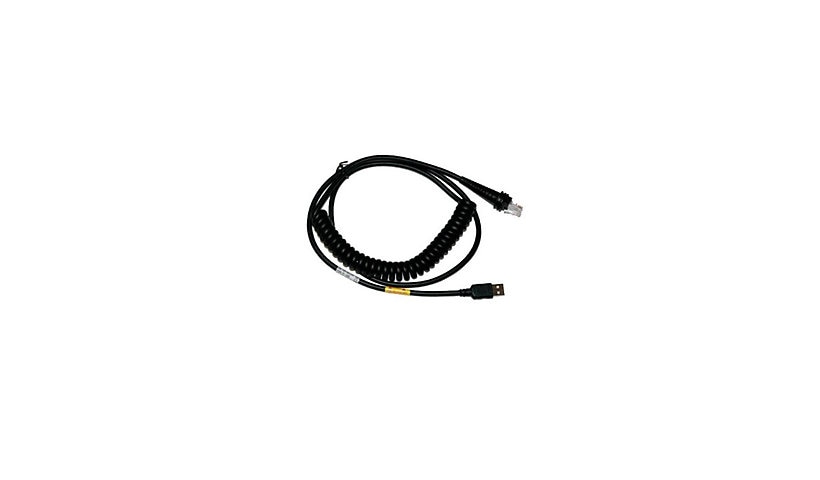 Honeywell Coiled USB/Serial Cable, DB-9, 5V, 9.5 ft (2.9 m), CBL-500-300-C00-04