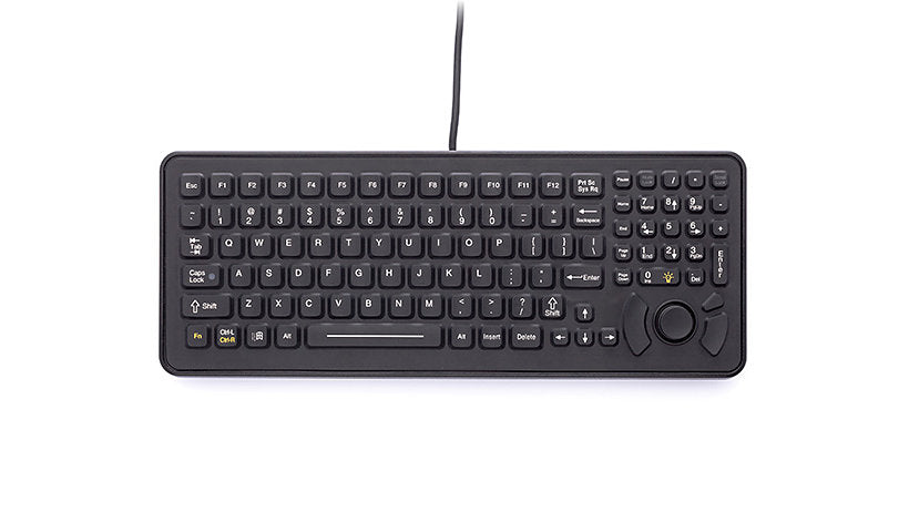 iKey SlimKey-MD SLK-102-FSR-M-USB Rugged Keyboard HulaPoint Red Backlit