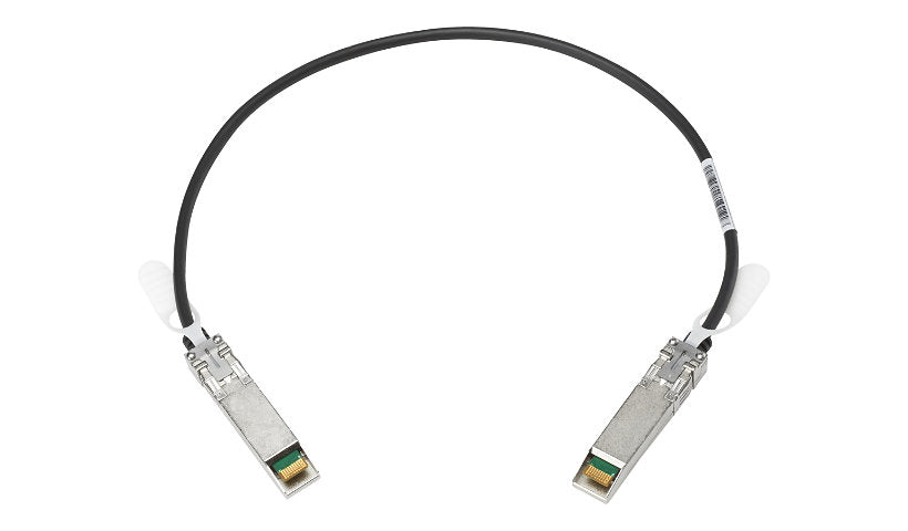HPE 3m (10ft) 25GBase SFP28 to SFP28 Copper Direct Attach Cable, Black, 844477-B21