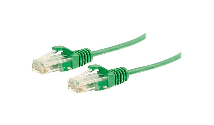 C2G 01164 Cat6 Slim Snagless UTP Ethernet Patch Cable 10 ft Green