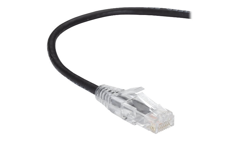 Black Box C6APC28-BK-10 Slim-Net Cat6A Snagless Patch Cable 10 ft 28 AWG