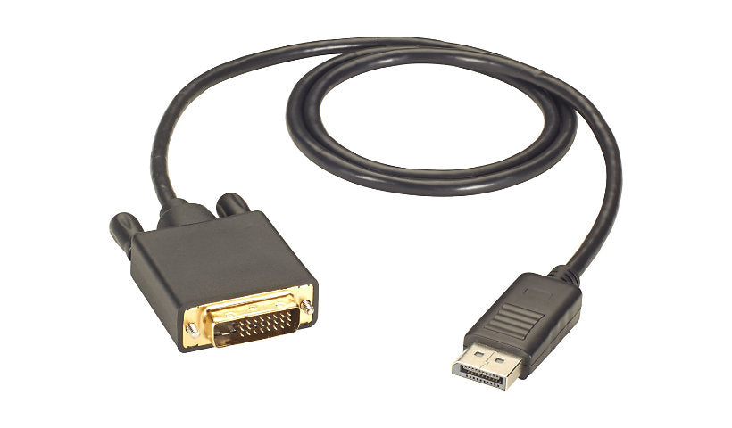 Black Box DisplayPort to DVI-D Cable, Thumbscrews, Male/Male, 4.5 m (15 ft)