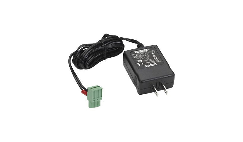 Black Box PS012B 12V DC Power Adapter, Locking Jack, TAA Compliant