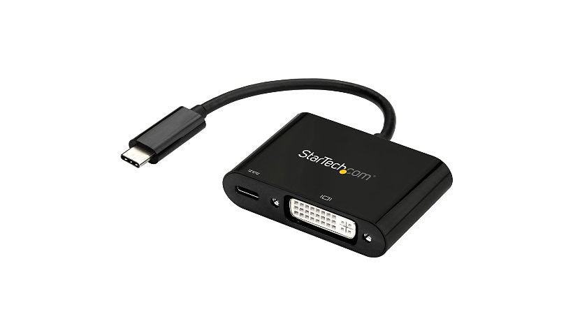 StarTech.com USB-C to DVI-D Adapter, 1080p, 60W Power Delivery Pass-Through