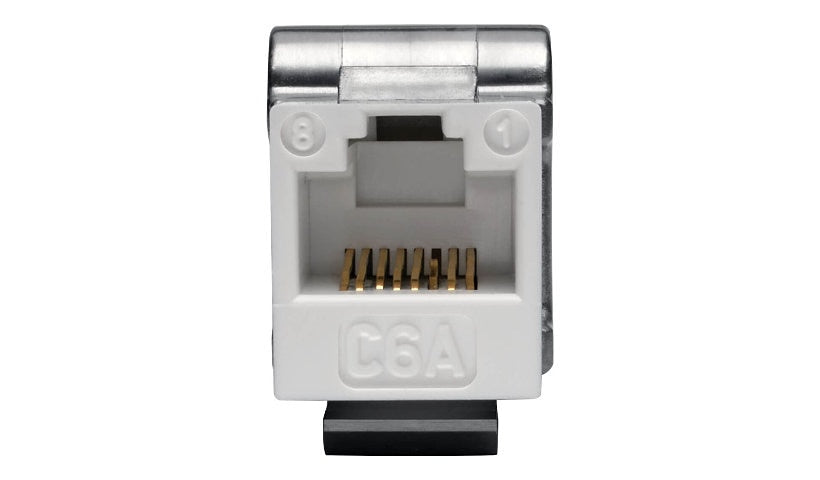 Tripp Lite N238-001-WH-6A Cat6a 110 Punch-Down Keystone Jack Lifetime Warranty