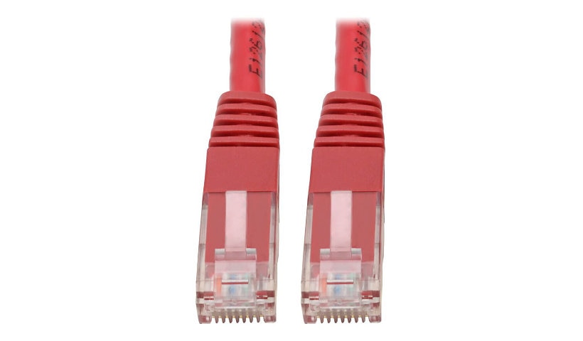 Tripp Lite N200-050-RD Cat6 Molded UTP Ethernet Patch Cable 50 ft Red