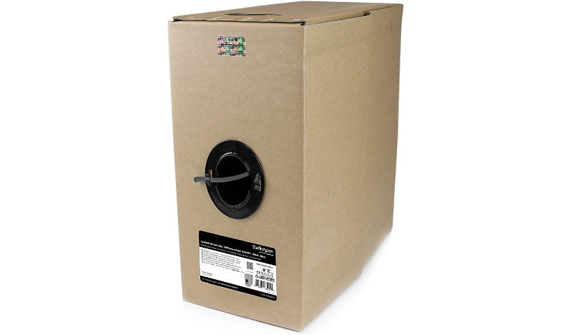 StarTech.com WIRC6CMPBLK Cat6 Plenum Bulk Cable 1000 ft Solid CMP/FT6 TAA