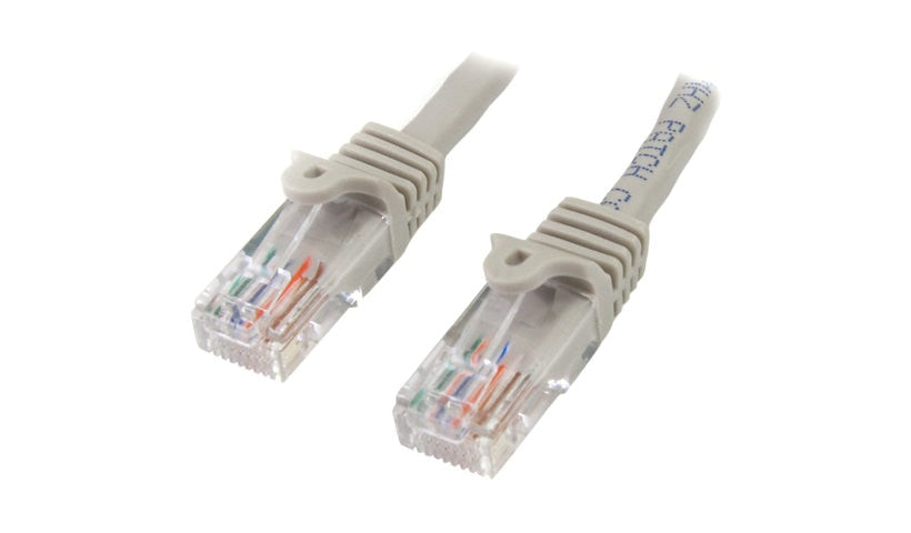 StarTech.com 45PATCH3GR Cat5e Snagless UTP Ethernet Patch Cable 3 ft Gray