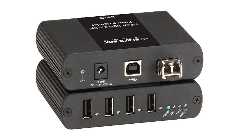 Black Box 4-Port USB 2.0 Extender with Remote Hub