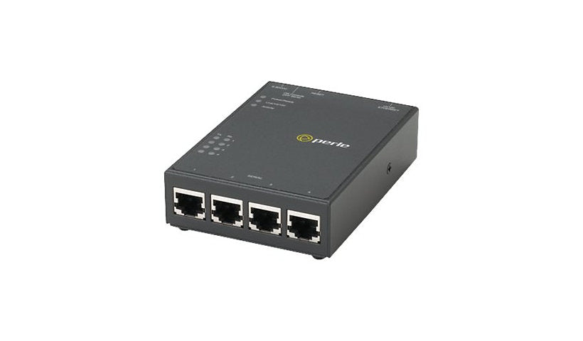 Perle IOLAN STG4 04031904 4 Port RS-232 Terminal Server, Gigabit, AC Adapter
