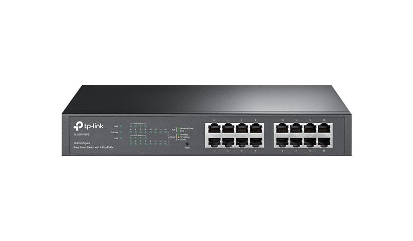 TP-Link TL-SG1016PE 16-Port Gigabit Easy Smart Switch with 8 PoE+ Ports