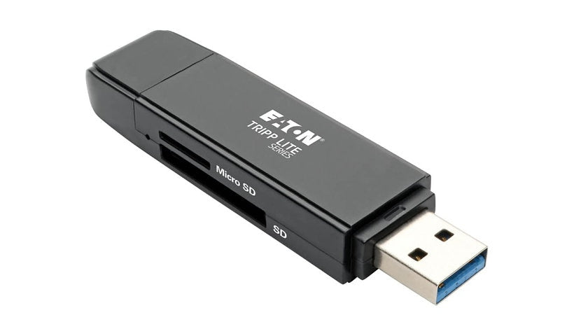 Tripp Lite USB-C/USB-A SD & microSD Card Reader/Writer, USB 3.1 Gen 1, LED