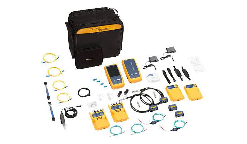 Fluke DSX2-8000QI CableAnalyzer Kit, DSX-8000 plus CertiFiber Quad OLTS