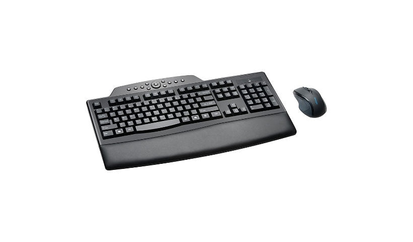Kensington K72403USA Pro Fit Comfort Wireless Keyboard Mouse Wrist Rest 3 Year