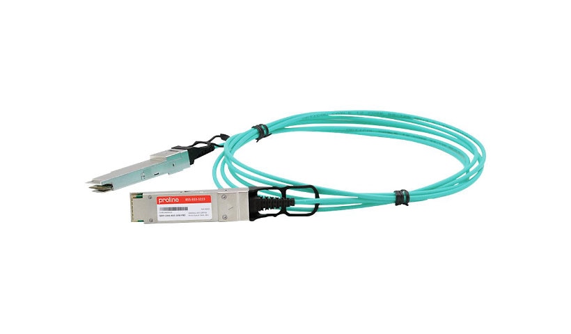 Proline Cisco QSFP-100G-AOC10M Compatible 10m (32.8ft) 100GBase-AOC QSFP28 to QSFP28 Active Optical Cable, 850nm Multimode, TAA Compliant, QSFP-100G-AOC10M-PRO