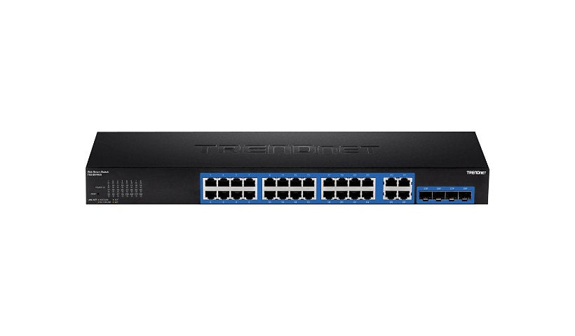 TRENDnet TEG-284WS 28-Port Gigabit Web Smart Switch, 4x Shared SFP