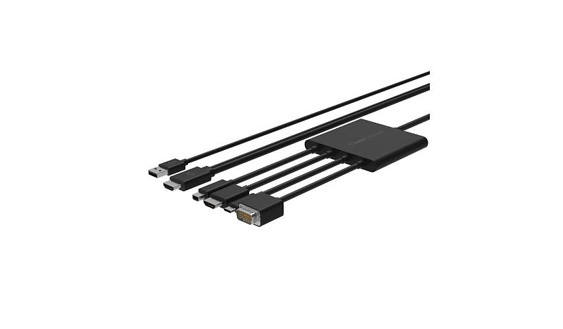 Belkin B2B166 Multiport to HDMI AV Adapter Cable 8 ft VGA USB-C HDMI 4K