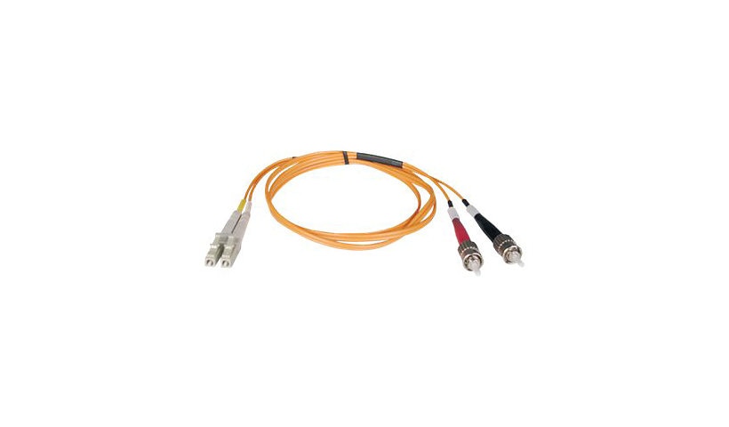 Tripp Lite (Eaton) N318-02M 2m (6.6ft) LC to ST Multimode Duplex Fiber Patch Cable, 62.5/125, PVC, OFNR