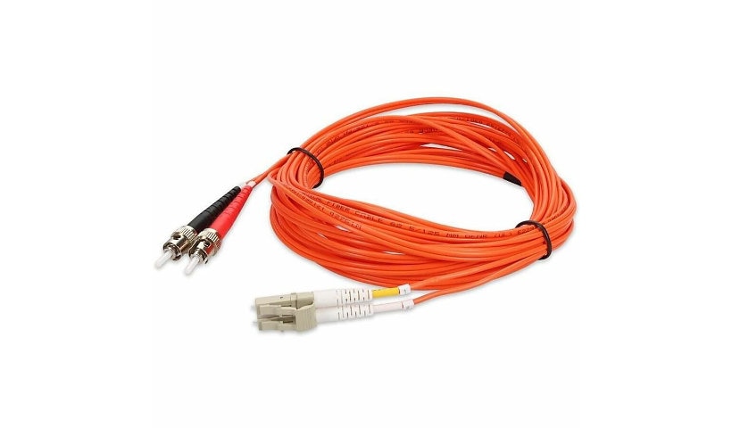 Proline PRO-ST-LC-4M6MMF 4m (13.1ft) ST to LC OM1 Multimode Duplex Fiber Patch Cable, 62.5/125, OFNR Riser, Orange