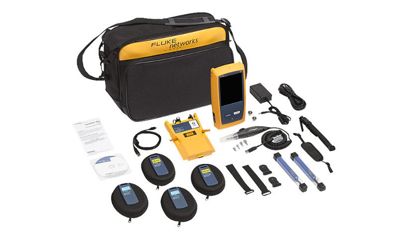Fluke Networks OptiFiber Pro OFP2-100-QI/GLD Quad OTDR Kit, Gold Support