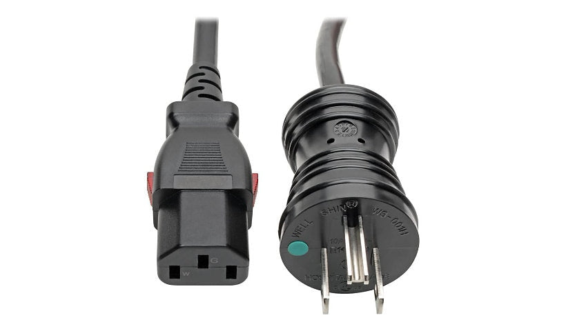 Tripp Lite P006-L25-HG15 NEMA 5-15P to Locking C13 Hospital-Grade Power Cord