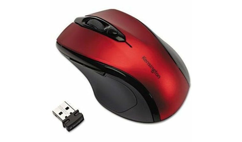 Kensington Pro Fit Wireless Mid Size Mouse Red K72422AMA 3 Year