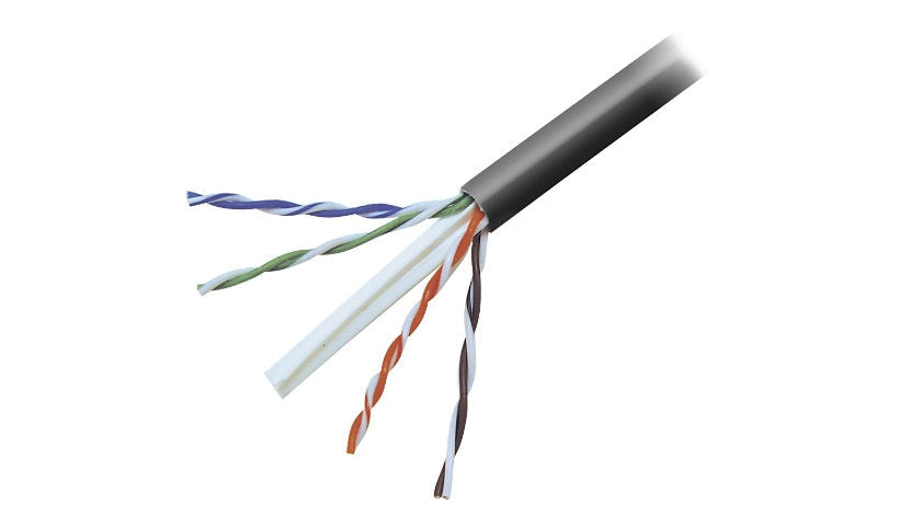 Belkin A7L704-1000-BLK Cat6 Solid Bulk Cable 1000 ft 4-Pair UTP 23 AWG PVC