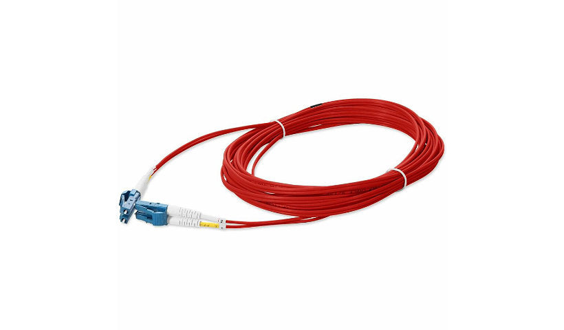 Proline PRO-LC-LC-1M9SMF-RD 1m (3.3ft) LC to LC OS2 Single Mode Duplex Fiber Patch Cable, 9/125, OFNR Riser, Red