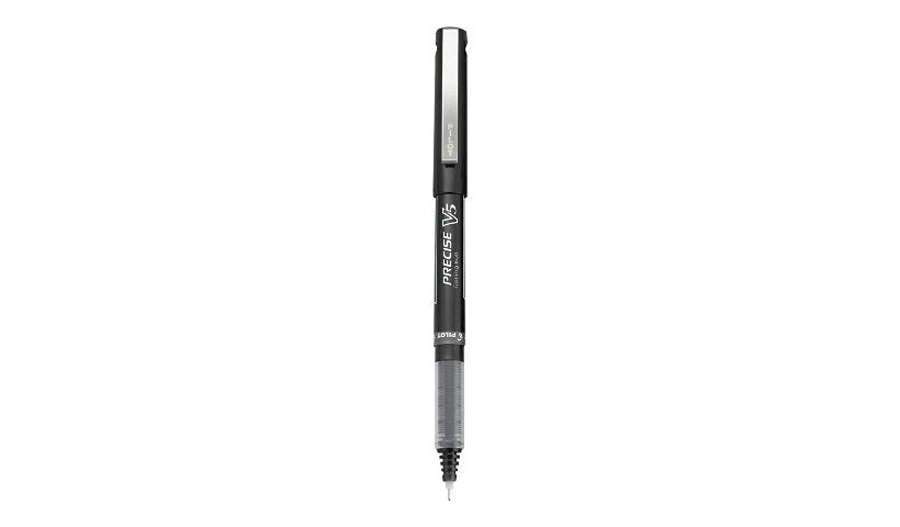 Pilot Precise V5 Liquid-Ink Rolling Ball Pens, Extra Fine 0.5mm, Black, 12-Pack