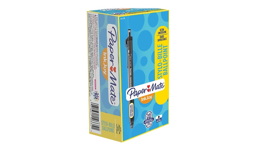 Paper Mate InkJoy 300 RT Retractable Ballpoint Pens, Medium, Black, 36-Pack