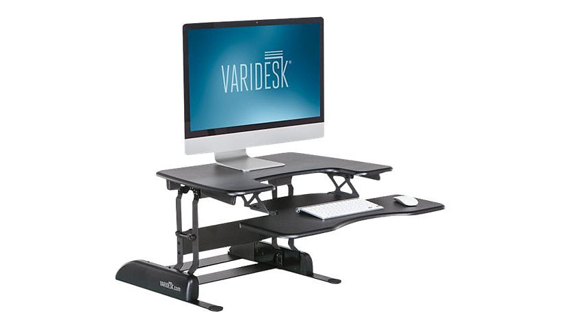 VARIDESK Pro Plus 30 Sit-Stand Desktop Riser, Black, 43457