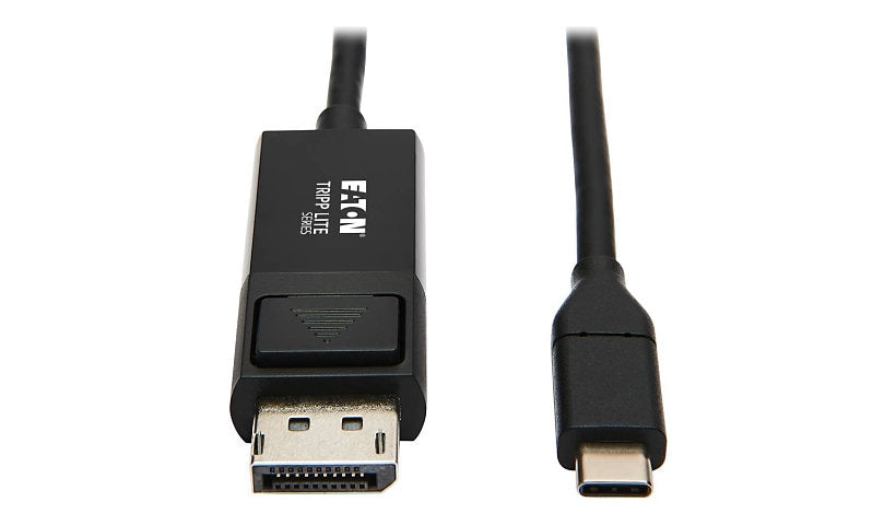 Tripp Lite USB-C to DisplayPort Cable, 4K 60Hz, HDR, Locking DP Plug, 6 ft
