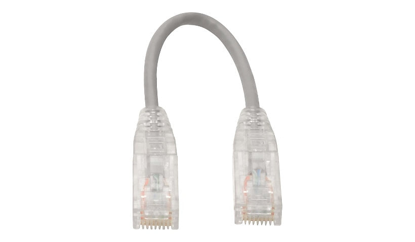 Tripp Lite N201-S8N-GY Cat6 Slim Snagless UTP Ethernet Patch Cable 8 in Gray