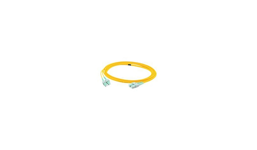 Proline PRO-ASC-ASC-2M9SMF 2m (6.6ft) SC/APC to SC/APC OS2 Single Mode Duplex Fiber Patch Cable, 9/125, OFNR Riser, Yellow