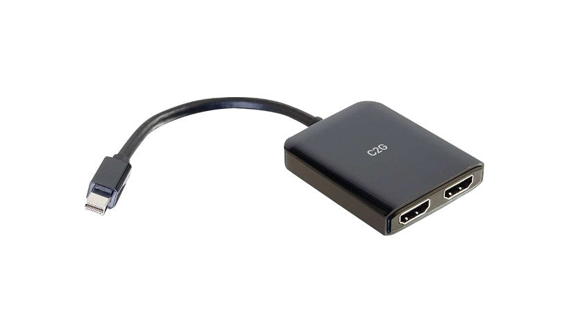 C2G Mini DP 1.2 MST Hub for Two HDMI Displays, 4K 60Hz / 4K 30Hz, M/F