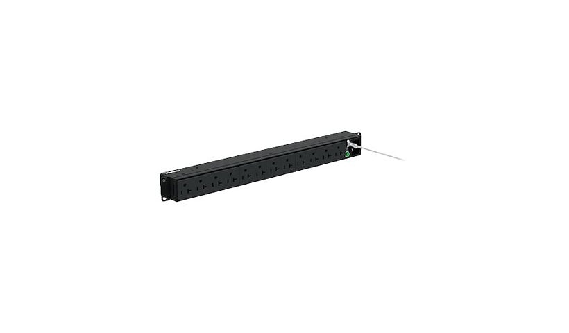 Panduit P12B01M Basic Horizontal PDU 1U 120V NEMA 5-20R Outlets 3 Year