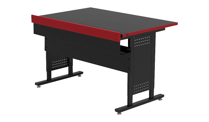 Spectrum Esports Evolution Gaming Table, 44x30in, Black/Red, 22860BKNRB
