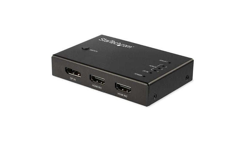 StarTech.com VS421HDDP 4-Port HDMI 2.0 Video Switch 4K 60Hz IR Remote 2 Year
