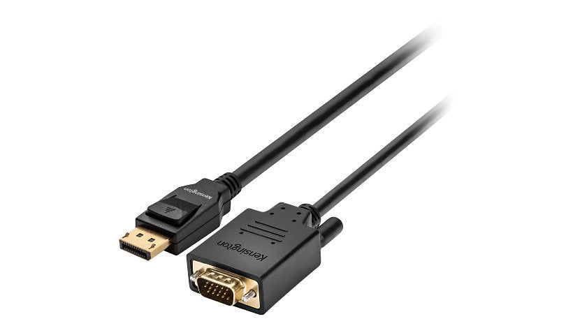 Kensington DisplayPort 1.2 to VGA Passive Cable, 1920x1200, M/M, 6 ft