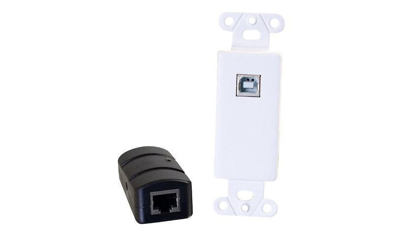 C2G 54289 USB 2.0 over Cat5/Cat6 Wall Plate to Box Extender up to 150 ft TAA
