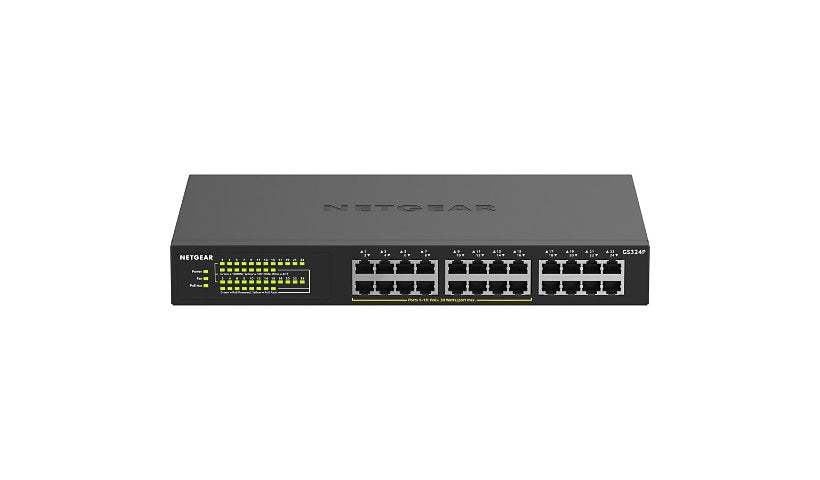 Netgear GS324P 24-Port Gigabit PoE+ Unmanaged Switch, 190W, Rack