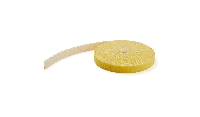 StarTech.com HKLP100YW Hook and Loop Cable Tie Roll 100 ft 3/4 in Wide 2 Year