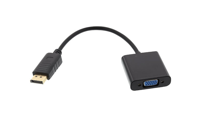 Axiom DisplayPort to VGA Adapter, 1080p, DP 1.1a, Male/Female, Black