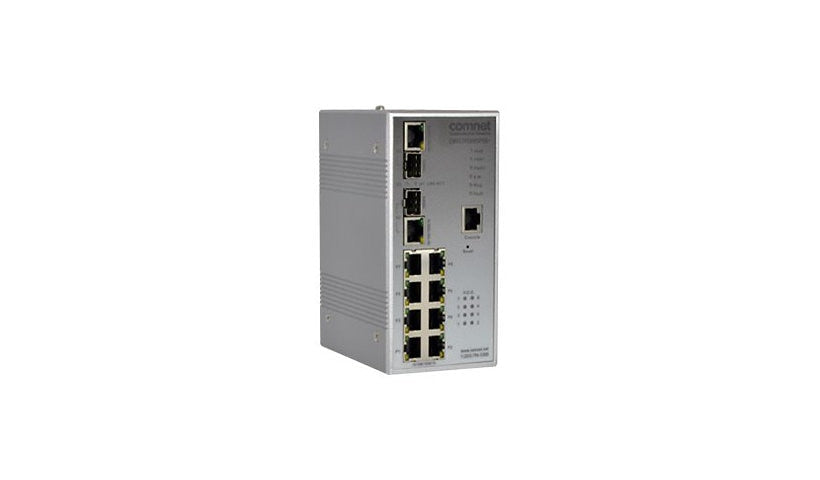 ComNet CNGE2FE8MSPOE+ Industrial 8-Port Fast Ethernet PoE+ Switch, 2x SFP