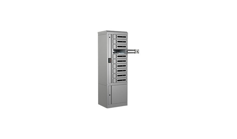 Bretford TechGuard Connect RFID Locker, 10 Bays, Topaz, TCLAUS100EFGG