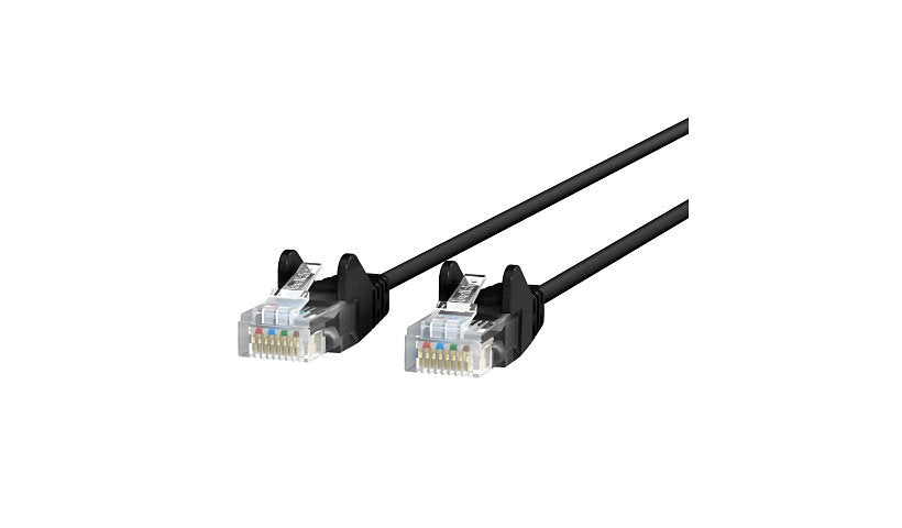 Belkin CE001B01-BLK-S Cat6 Slim Snagless UTP Ethernet Patch Cable 1 ft